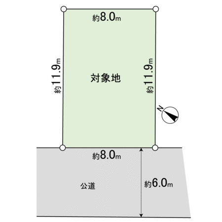 幸2丁目 古家付土地 地形図 幸2丁目 古家付土地 地形図
