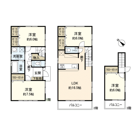市川市塩焼1丁目戸建 間取り 市川市塩焼1丁目戸建 間取り