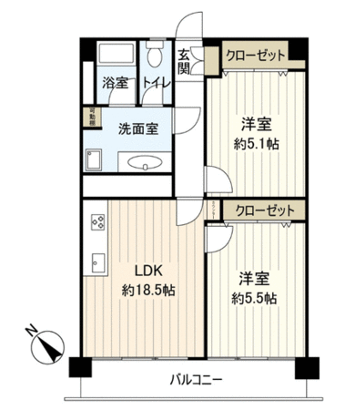 マンションニュー行徳第1 間取り マンションニュー行徳第1 間取り