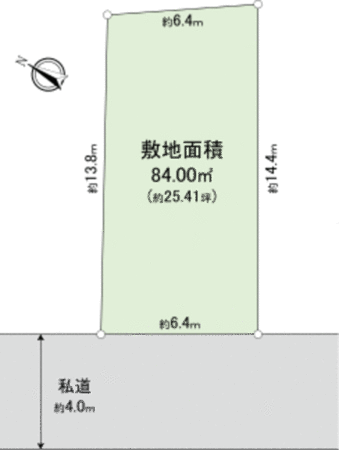 高野台3丁目 土地 地形図 高野台3丁目 土地 地形図
