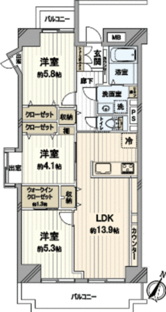 ダイアパレスステーションプラザ船橋 間取り ダイアパレスステーションプラザ船橋 間取り