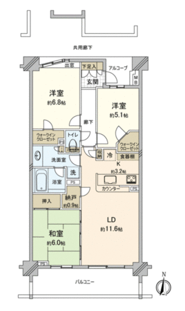 ダイアパレス蘇我6 間取り ダイアパレス蘇我6 間取り