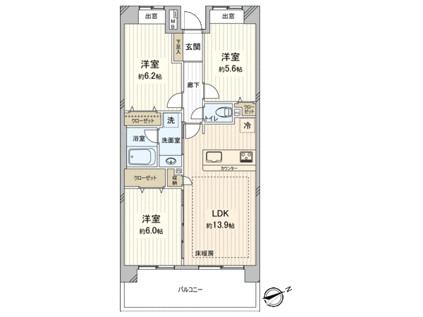 ライオンズマンション西船橋駅前 間取り ライオンズマンション西船橋駅前 間取り