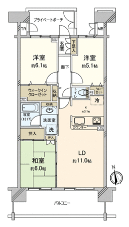 クレストフォルム市川南ウッドスクエア 間取り クレストフォルム市川南ウッドスクエア 間取り