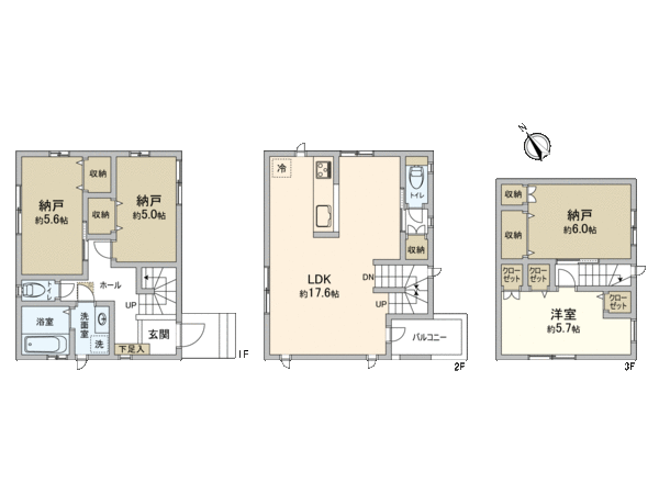 西船2丁目 新築戸建 A号棟 間取り 西船2丁目 新築戸建 A号棟 間取り