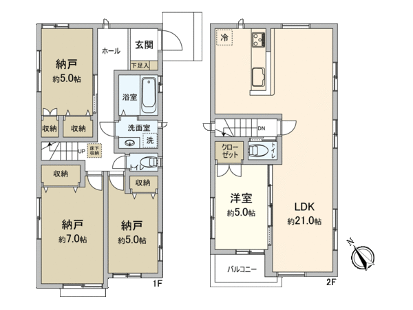 西船2丁目 新築戸建 C号棟 間取り 西船2丁目 新築戸建 C号棟 間取り