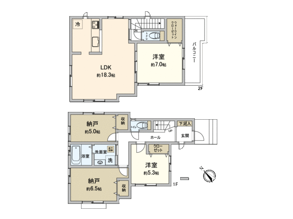 西船2丁目 新築戸建 D号棟 間取り 西船2丁目 新築戸建 D号棟 間取り