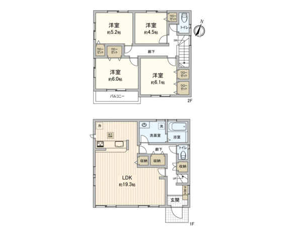 市川市曽谷8丁目 新築戸建 3号棟 間取り 市川市曽谷8丁目 新築戸建 3号棟 間取り