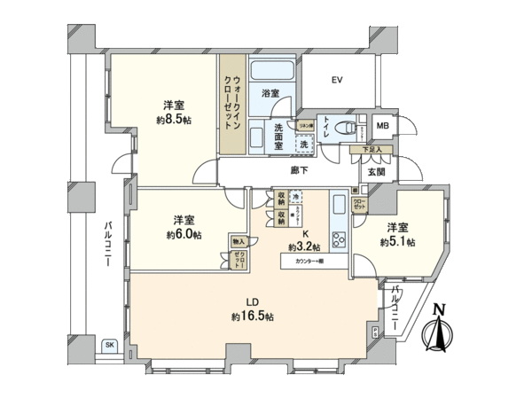 ザ・パームス浦和岸町 間取り ザ・パームス浦和岸町 間取り