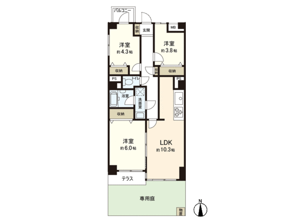 ヴィラシティ浦和岸町 間取り ヴィラシティ浦和岸町 間取り