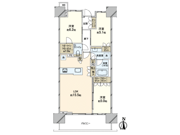 ザ・パークハウス川口本町 間取り ザ・パークハウス川口本町 間取り