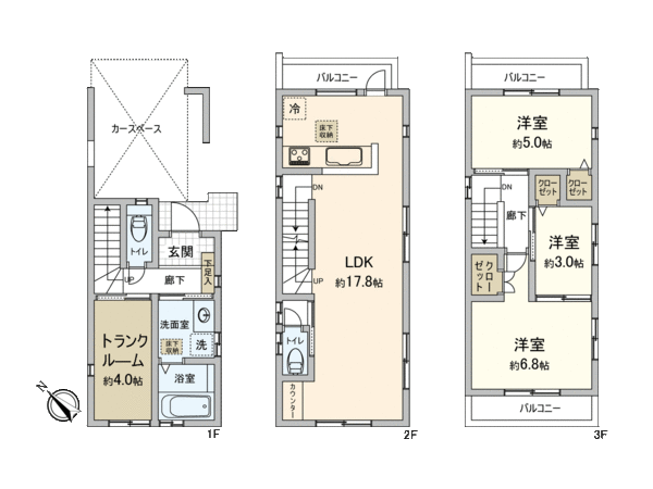 さいたま市南区白幡4丁目 6号棟 間取り さいたま市南区白幡4丁目 6号棟 間取り