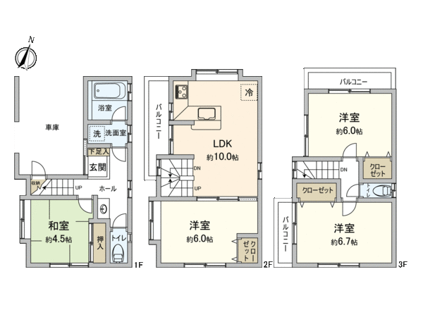 さいたま市南区鹿手袋7丁目 間取り さいたま市南区鹿手袋7丁目 間取り