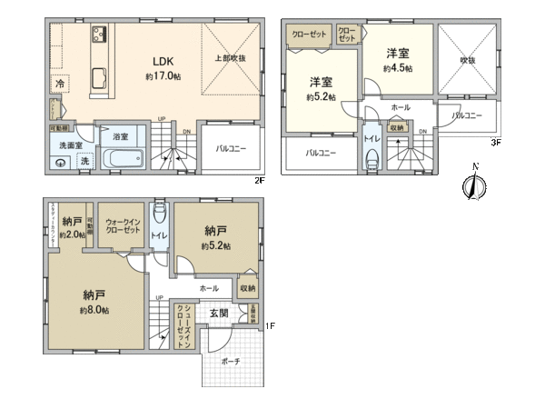 さいたま市南区別所5丁目 1号棟 間取り さいたま市南区別所5丁目 1号棟 間取り