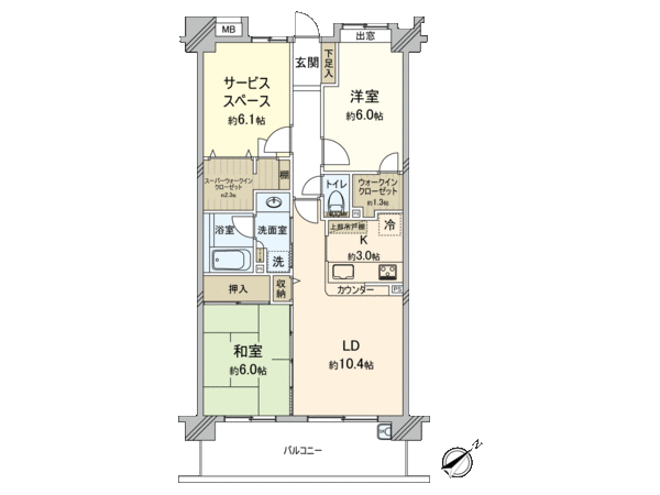 ウィズ戸田公園壱番館 間取り ウィズ戸田公園壱番館 間取り