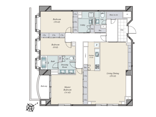 TheUpperResidences at Minami-aoyama 間取り TheUpperResidences at Minami-aoyama 間取り