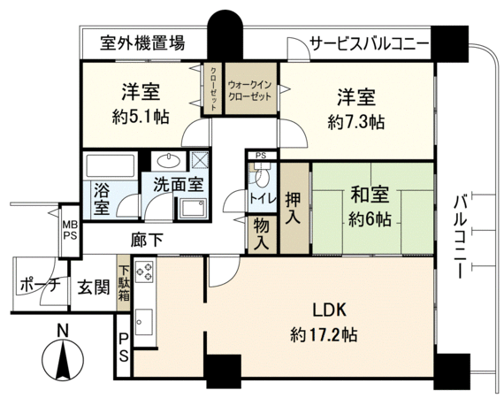 ベルパークシティ アネックスWEST棟 間取り ベルパークシティ アネックスWEST棟 間取り