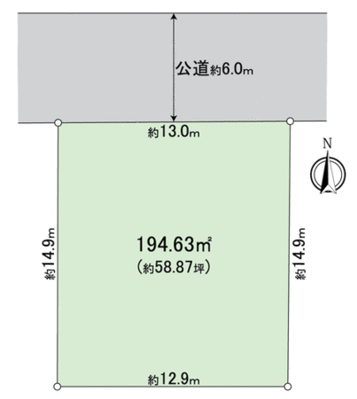 各務原市つつじが丘3丁目 地形図 各務原市つつじが丘3丁目 地形図