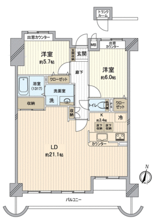 シャトレ愛松各務原 間取り シャトレ愛松各務原 間取り