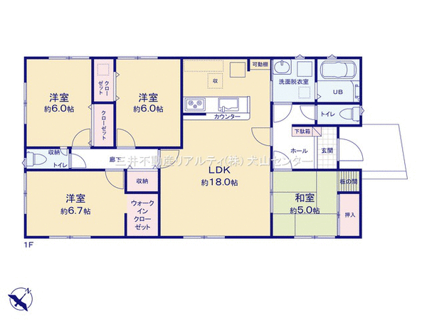 犬山市大字前原字向屋敷 間取り 犬山市大字前原字向屋敷 間取り