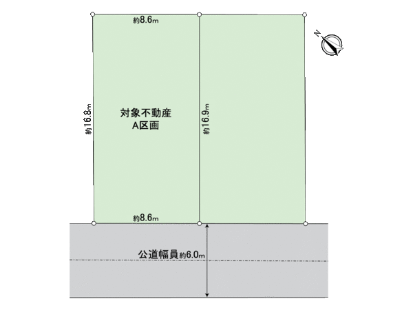 天白区平針南2丁目 A区画 地形図 天白区平針南2丁目 A区画 地形図