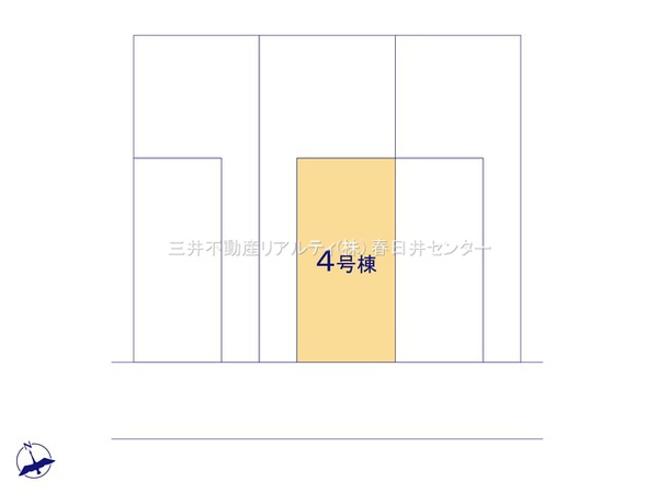 春日井市前並町1丁目 4号棟 全体区画図 春日井市前並町1丁目 4号棟 全体区画図