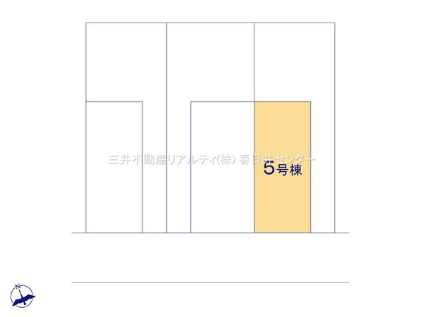 春日井市前並町1丁目 5号棟 全体区画図 春日井市前並町1丁目 5号棟 全体区画図