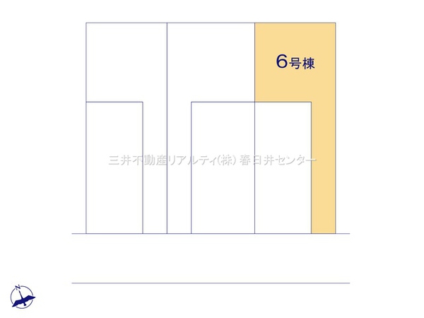 春日井市前並町1丁目 6号棟 全体区画図 春日井市前並町1丁目 6号棟 全体区画図