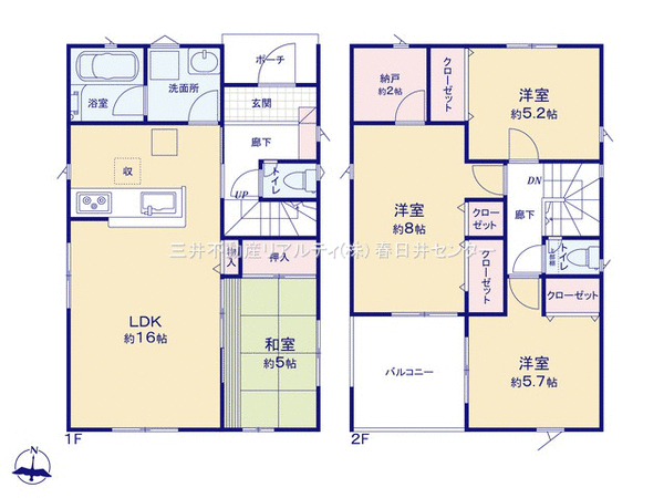 春日井市瑞穂通2丁目 2号棟 間取り 春日井市瑞穂通2丁目 2号棟 間取り
