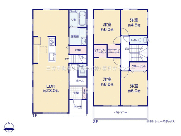 春日井市柏原町1丁目 1号棟 間取り 春日井市柏原町1丁目 1号棟 間取り