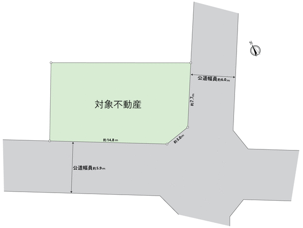春日井市稲口町4丁目 地形図 春日井市稲口町4丁目 地形図
