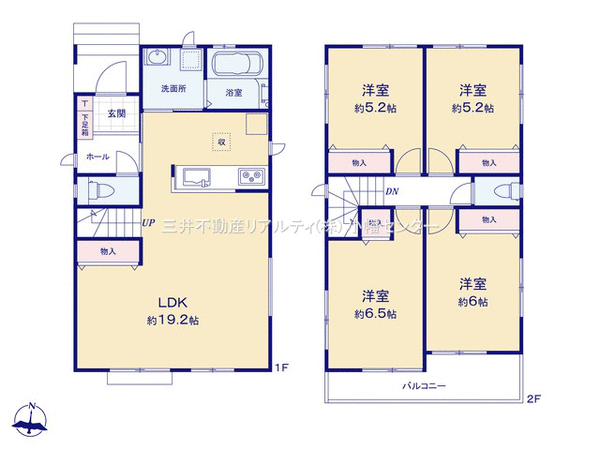 瀬戸市品野町6丁目 新築戸建 間取り 瀬戸市品野町6丁目 新築戸建 間取り