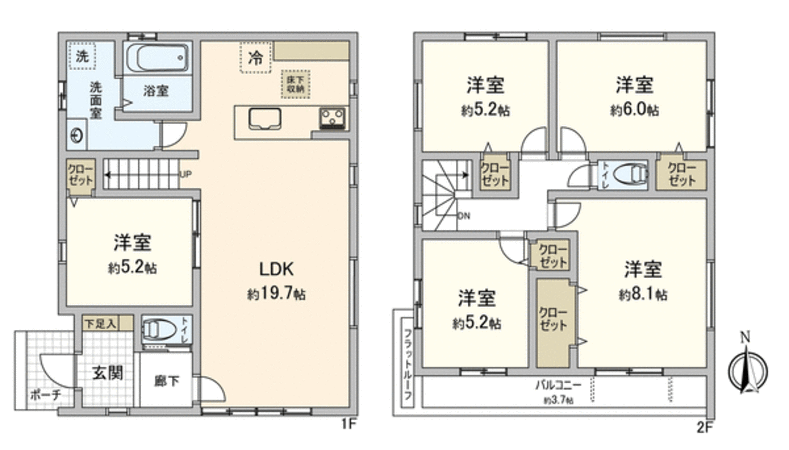 瀬戸市西郷町 新築戸建 間取り 瀬戸市西郷町 新築戸建 間取り