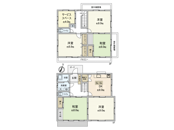 豊田市日南町1丁目 戸建 間取り 豊田市日南町1丁目 戸建 間取り