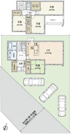 豊田市鴛鴨町深迫 新築戸建 間取り 豊田市鴛鴨町深迫 新築戸建 間取り