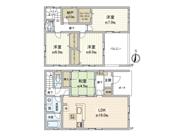 豊田市田中町5丁目 新築6号棟 間取り 豊田市田中町5丁目 新築6号棟 間取り