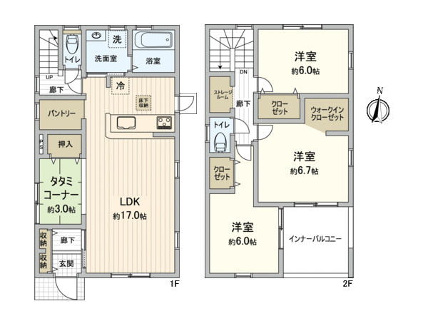 豊田市野見山町3丁目 1号棟 間取り 豊田市野見山町3丁目 1号棟 間取り