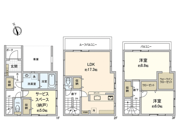 岡崎市明大寺町字大圦 新築戸建 1号棟 間取り 岡崎市明大寺町字大圦 新築戸建 1号棟 間取り