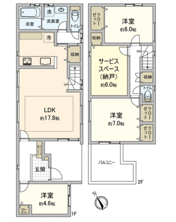 岡崎市栄町二丁目 新築戸建 A号棟 間取り 岡崎市栄町二丁目 新築戸建 A号棟 間取り
