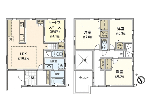 岡崎市栄町二丁目 新築戸建 B号棟 間取り 岡崎市栄町二丁目 新築戸建 B号棟 間取り