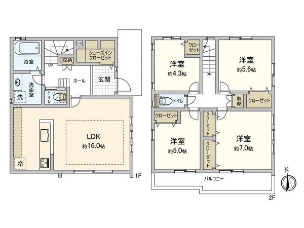 岡崎市八帖北町 新築戸建 B号棟 間取り 岡崎市八帖北町 新築戸建 B号棟 間取り