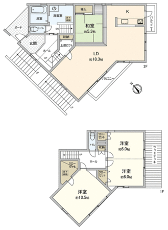 みよし市三好丘二丁目 戸建 間取り みよし市三好丘二丁目 戸建 間取り
