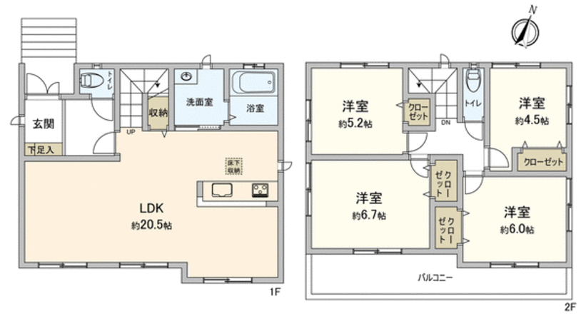 日進市香久山三丁目 2号棟 間取り 日進市香久山三丁目 2号棟 間取り