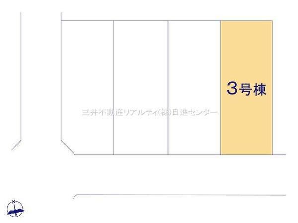 みよし市園原一丁目 新築3号棟 区画図 みよし市園原一丁目 新築3号棟 区画図