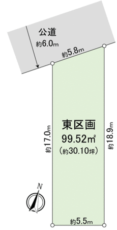 日進市栄1丁目 東区画 土地 地形図 日進市栄1丁目 東区画 土地 地形図
