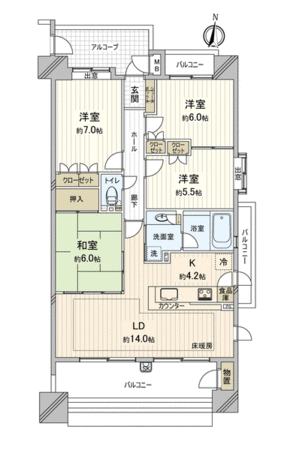 モアグレース末広2 間取り モアグレース末広2 間取り