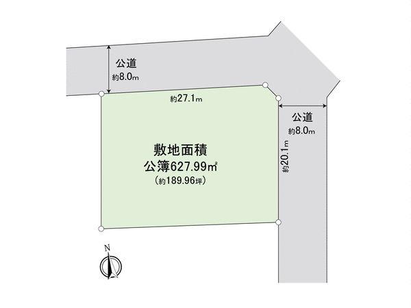 一宮市松降1丁目 地形図 一宮市松降1丁目 地形図