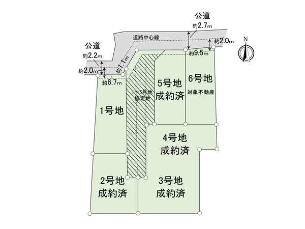 一宮市小信中島字北東山 6号地 地形図 一宮市小信中島字北東山 6号地 地形図