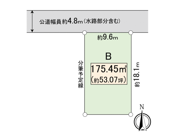 一宮市奥町字蘇東 B区画 地形図 一宮市奥町字蘇東 B区画 地形図