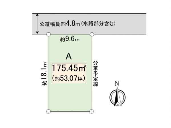 一宮市奥町字蘇東 A区画 地形図 一宮市奥町字蘇東 A区画 地形図
